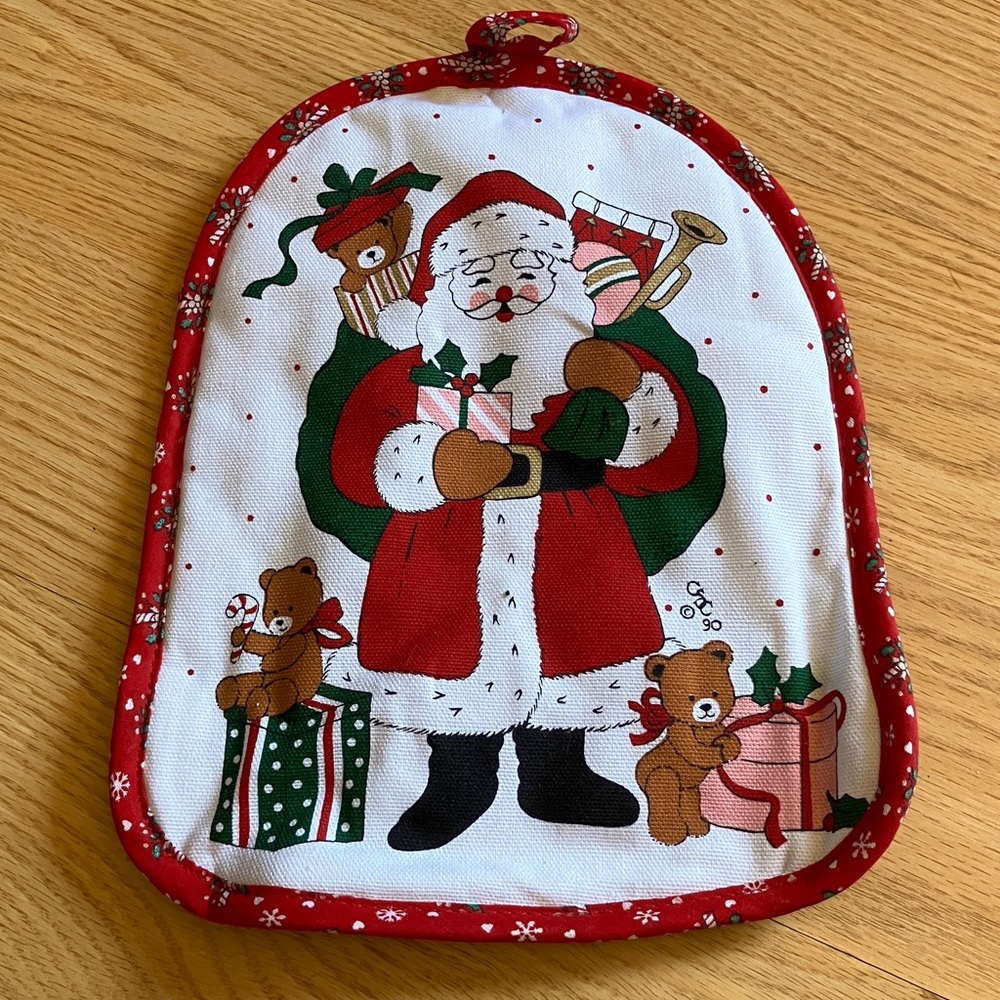 Santa Claus Christmas Oven Mitt